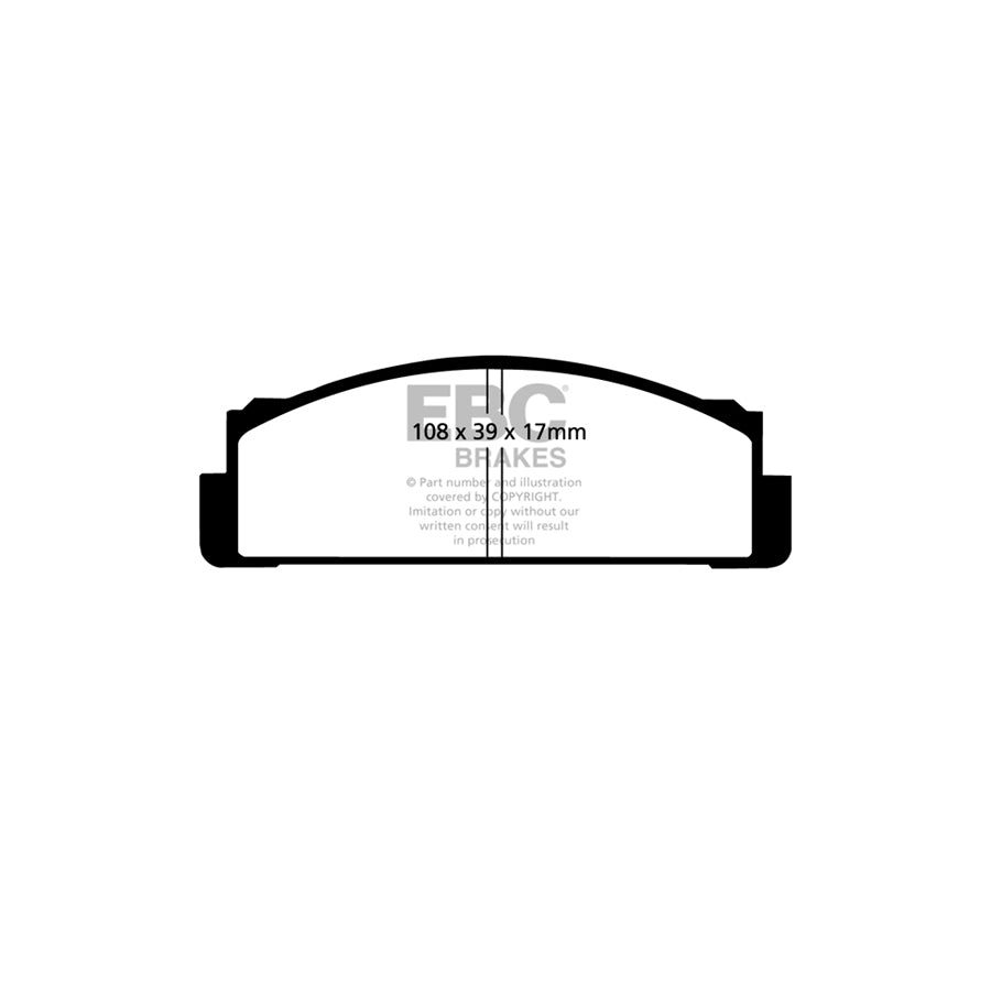 EBC DP4116R Abarth Fiat Lancia Seat Yellowstuff Front Brake Pads - Bendix Caliper 2 | ML Performance UK Car Parts