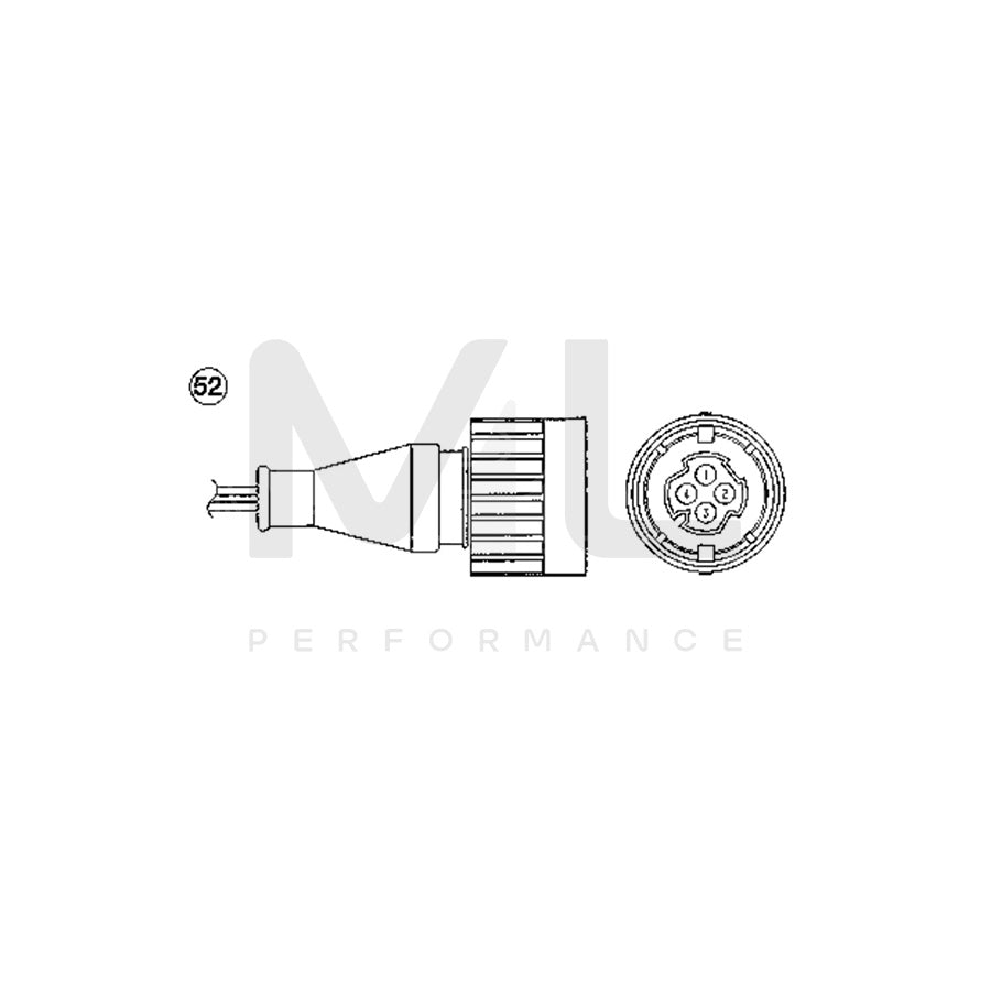 NTK Lambda Sensor / O2 Sensor (NGK 1932) - OTA7H-3A1 | ML Car Parts UK | ML Performance