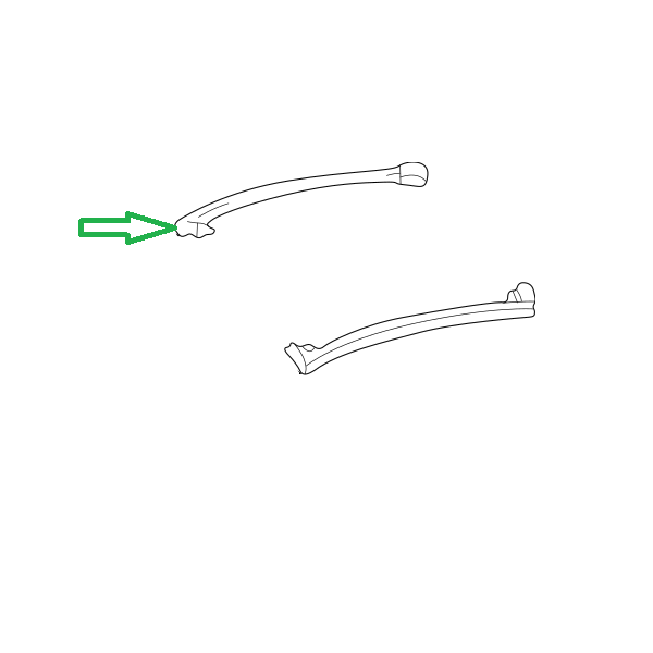 Genuine Lexus 62381-24070 SC430 O/S Roof Seal