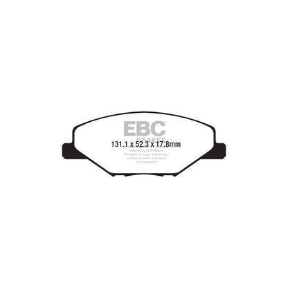 EBC DP22211 Skoda Fabia (NJ) Greenstuff Front Brake Pads - Girling/TRW Caliper 2 | ML Performance UK Car Parts