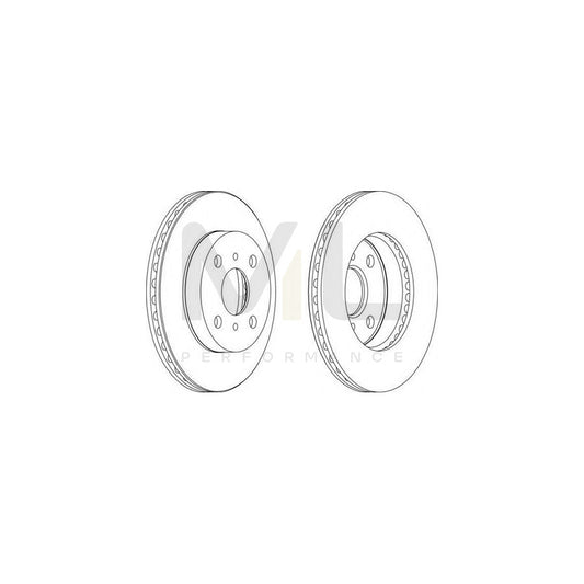 FERODO DDF1084-1 Brake Disc Vented | ML Performance Car Parts