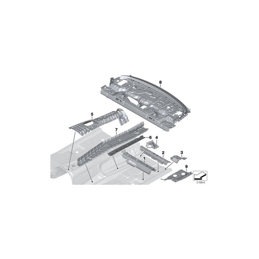 Genuine BMW 41117346946 F31 F80 Right Front Seat Console (Inc. 320dX, 430d & 330i) | ML Performance UK Car Parts