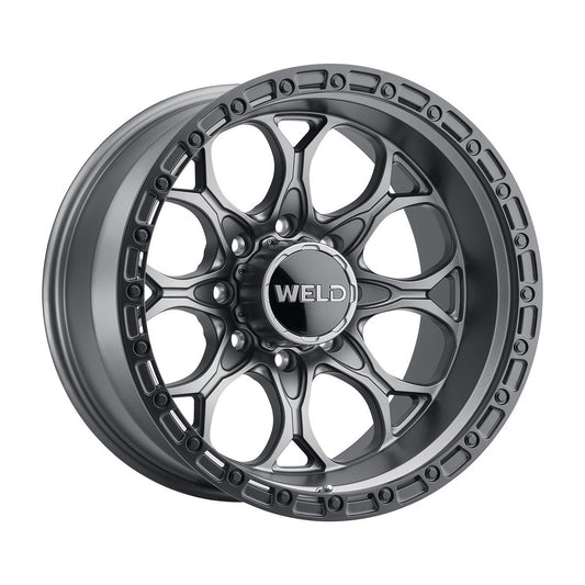 Weld W10702082476 Ledge 8 W107 Wheel 20x12 8x165.1 ET-44 BS4.76 Satin Gunmetal - Satin Black