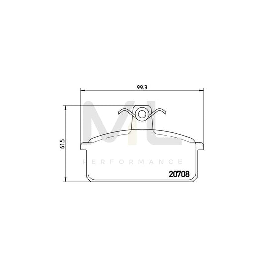 Brembo P 23 018 Brake Pad Set Excl. Wear Warning Contact, With Brake Caliper Screws | ML Performance Car Parts
