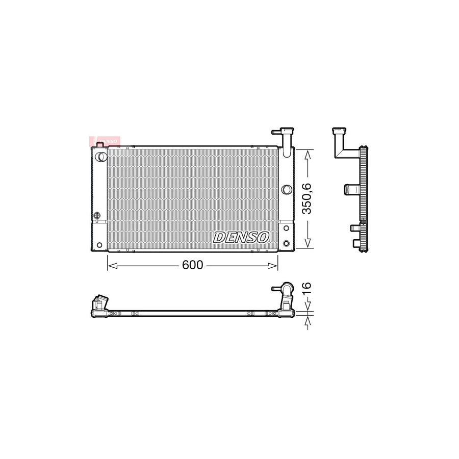 Denso DRM50133 Drm50133 Engine Radiator For Toyota Prius Ii Liftback (Xw20) | ML Performance UK