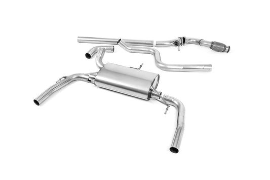 MillTek SSXPE114 Peugeot 308 Cat-Back Non-Resonated (Louder / Uses OE Trims)