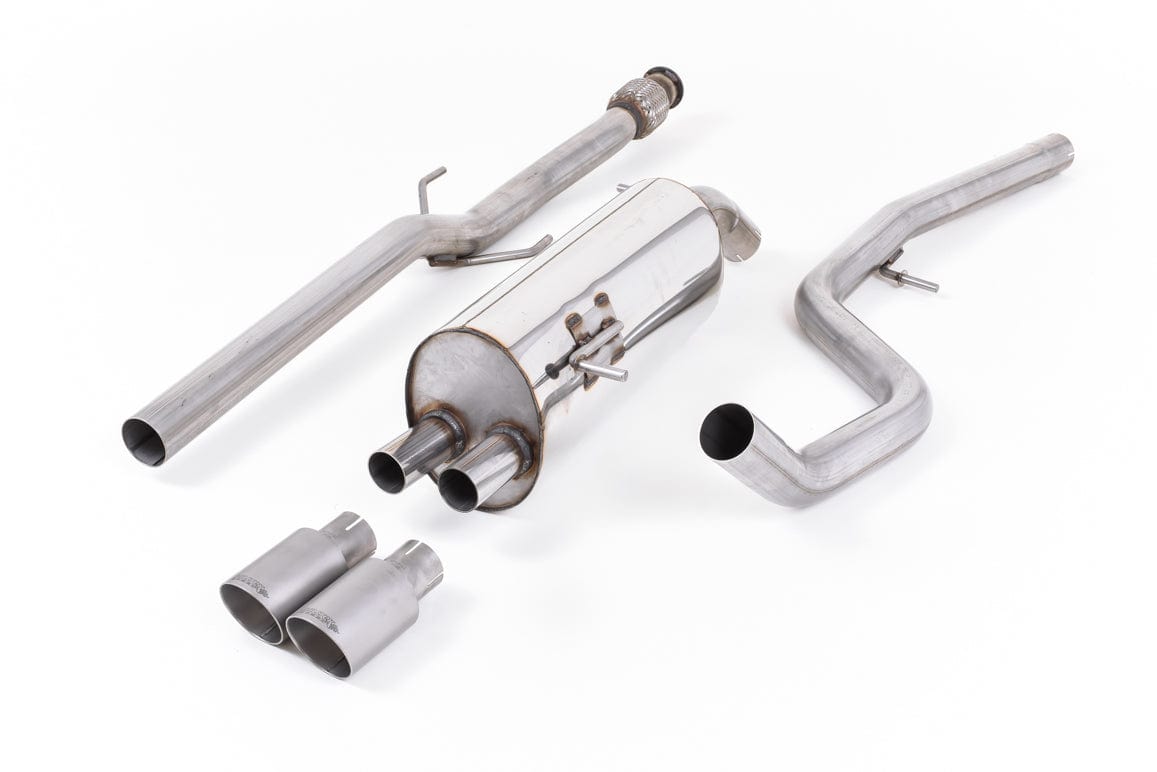 MillTek SSXPE111 Peugeot 208 Non-Resonated Cat-Back Exhaust with Titanium Tips