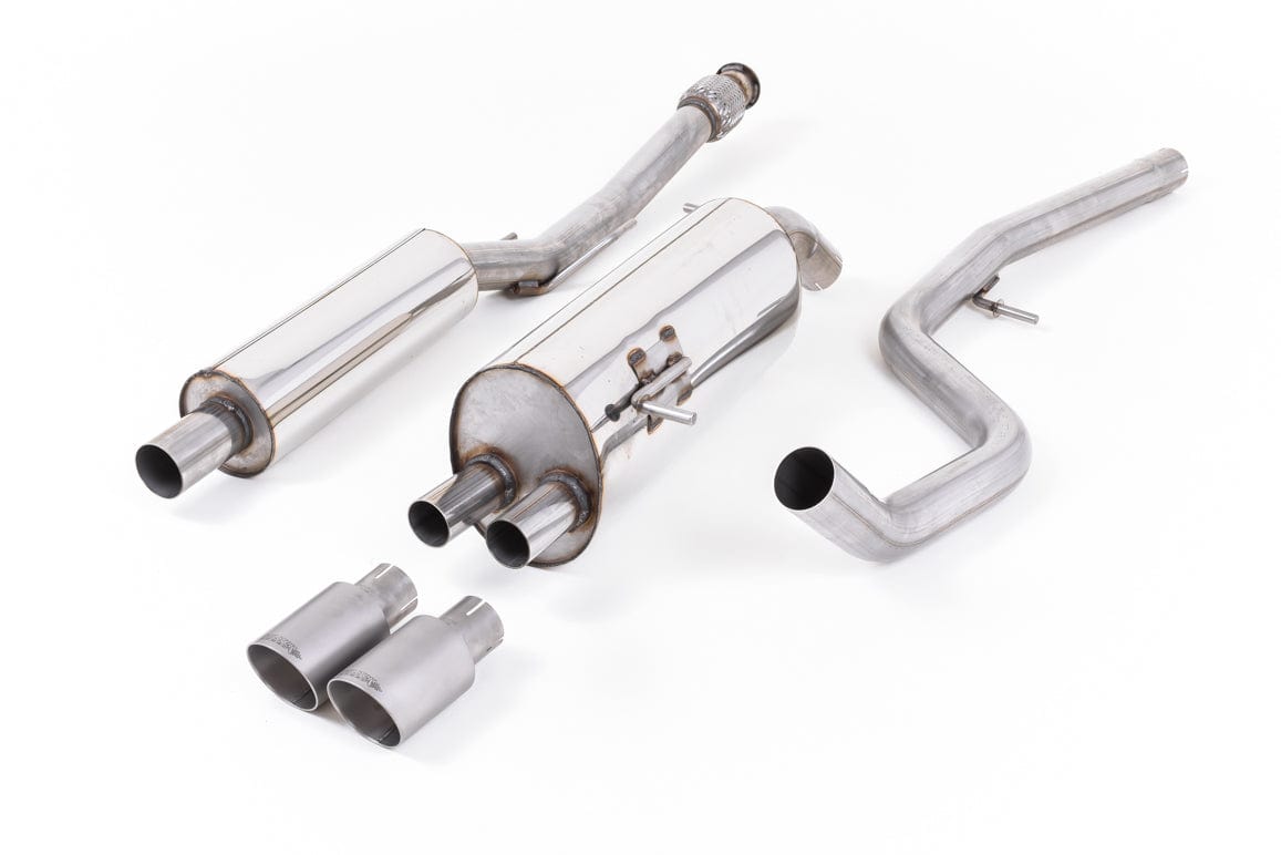 MillTek SSXPE110 Peugeot 208 Resonated Cat-Back Exhaust with Titanium Tips - EC Approved