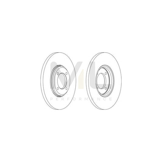 FERODO DDF023-1 Brake Disc Solid | ML Performance Car Parts