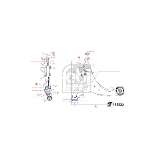 Febi Bilstein 185220 Suspension Arm For Kia Carens III (Un)