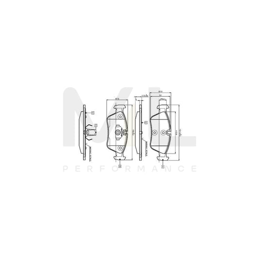 Bosch 0986Tb2209 Brake Pad Set Excl. Wear Warning Contact, With Accessories  | ML Performance Car Parts