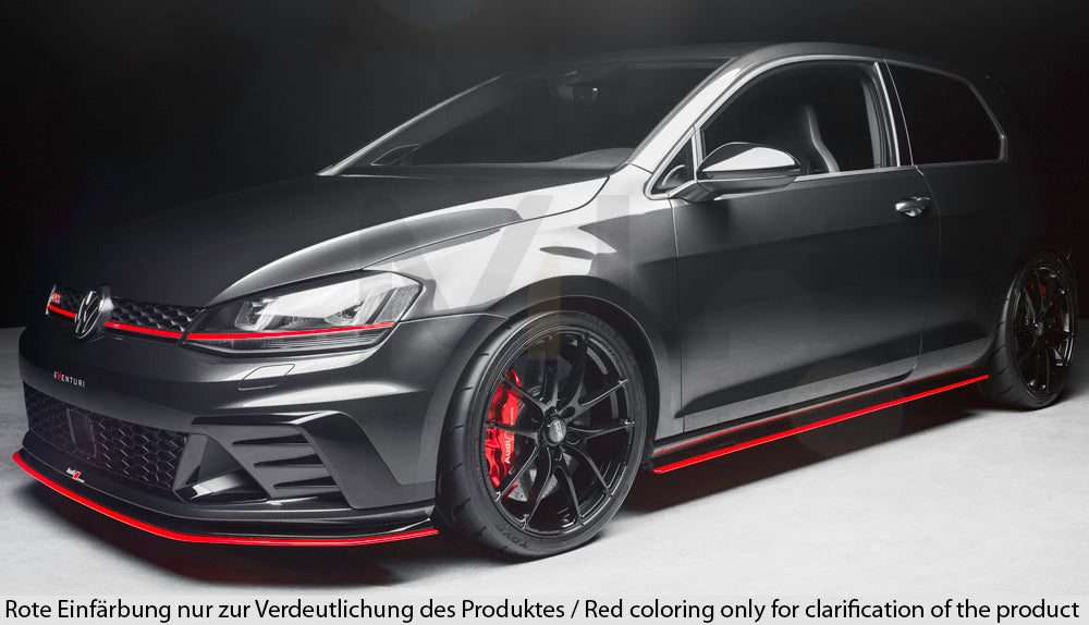 Rieger 00059575 VW R & GTI Clubsport Side Skirt Splitter 10 | ML Performance UK Car Parts