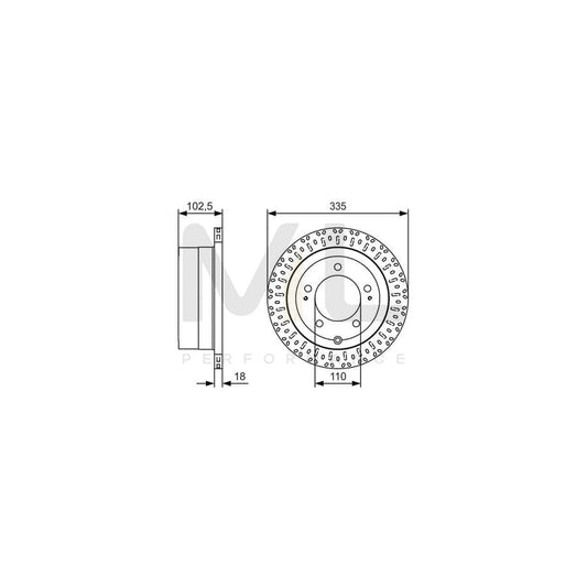 BOSCH 0 986 479 U32 Brake Disc for TOYOTA Land Cruiser Amazon (J100) Vented, Oiled | ML Performance Car Parts