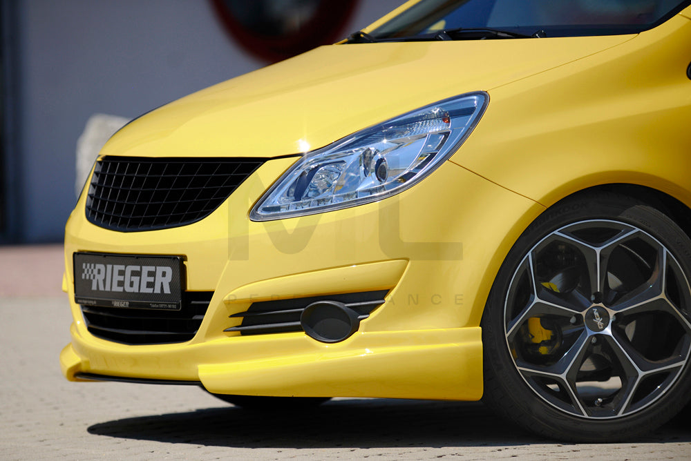 Rieger 00058940 Opel Corsa D Front Splitter 8 | ML Performance UK Car Parts