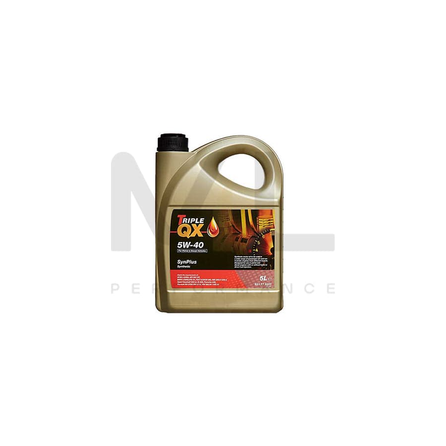 TRIPLE QX Fully Synthetic Engine Oil 5W-40 A3/B4 - 5Ltr Engine Oil ML Performance UK ML Car Parts