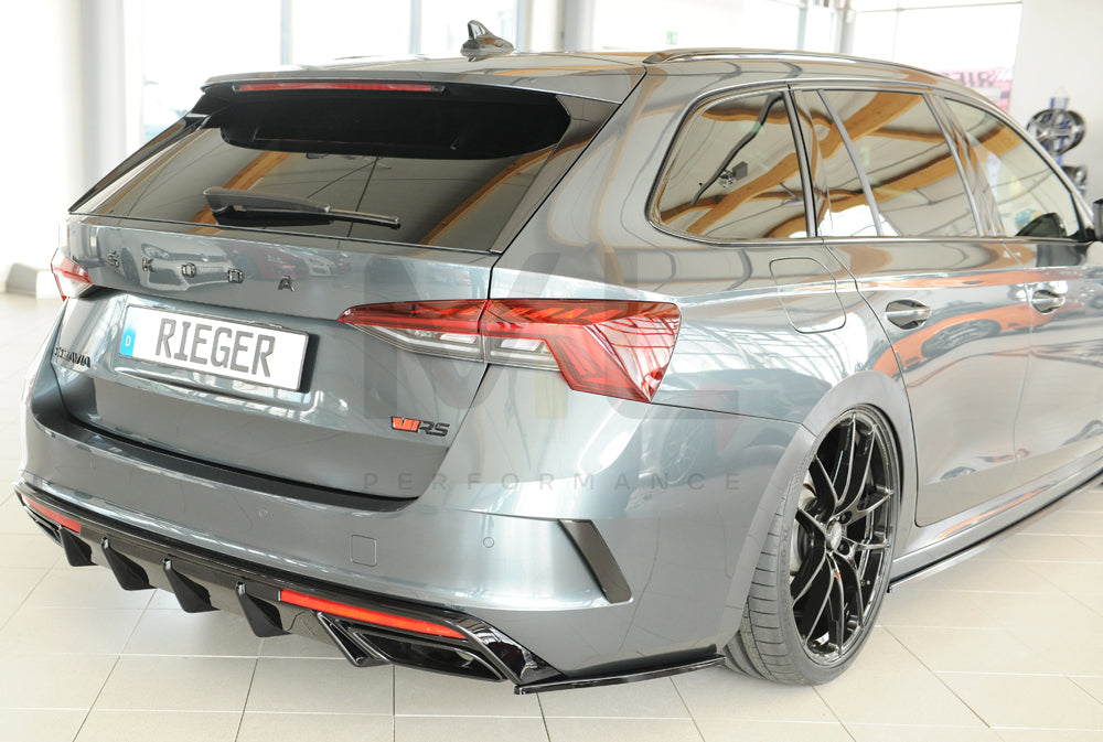 Rieger 00088255 Skoda NX Octavia RS Rear Diffuser 10 | ML Performance UK Car Parts