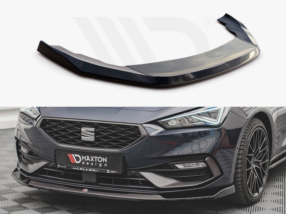 Maxton Design SE-LE-4-FR-FD3T Front Splitter V3 Seat Leon Fr MK4 (2020-) | ML Performance UK Car Parts