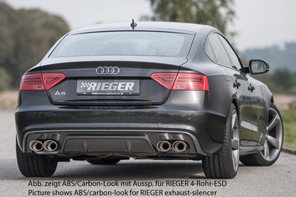 Rieger 00055477 Audi B8 B81 A5 Rear Diffuser 2 | ML Performance UK Car Parts