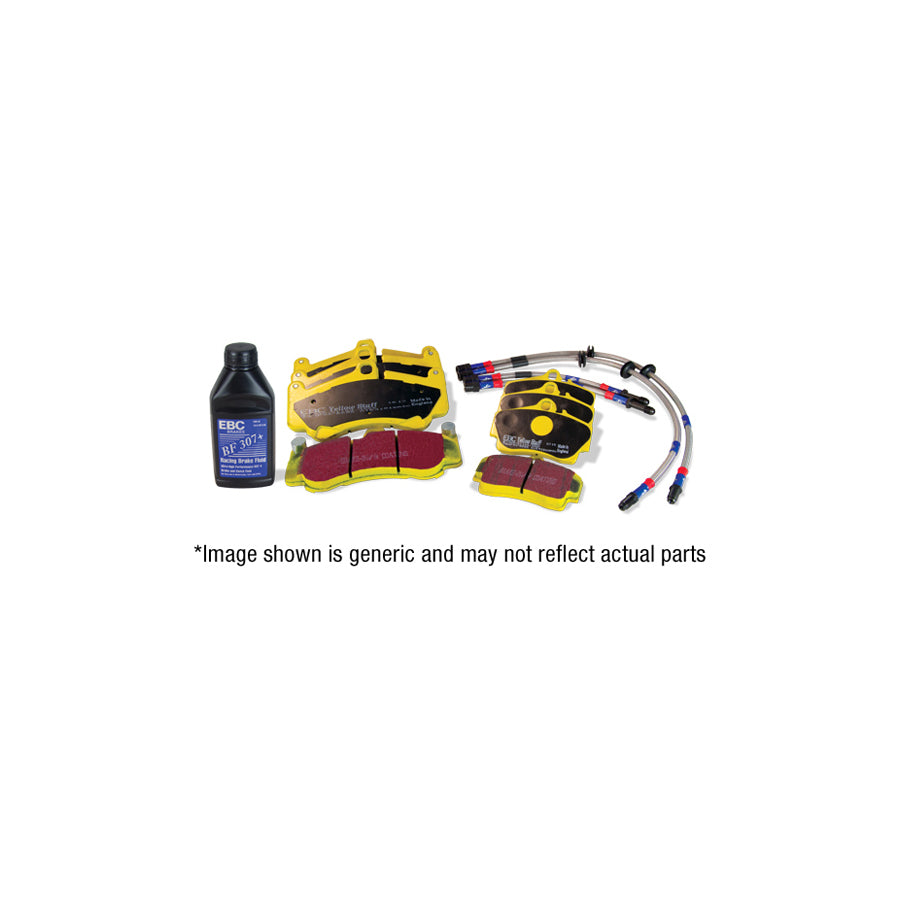 EBC PLK1118 Subaru Toyota Yellowstuff Pads and Brake Line Performance Pack (Inc. BRZ & GT86) 1 | ML Performance UK Car Parts
