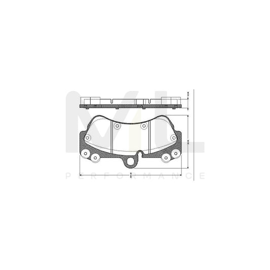 Bosch 0986Tb2454 Brake Pad Set Excl. Wear Warning Contact  | ML Performance Car Parts