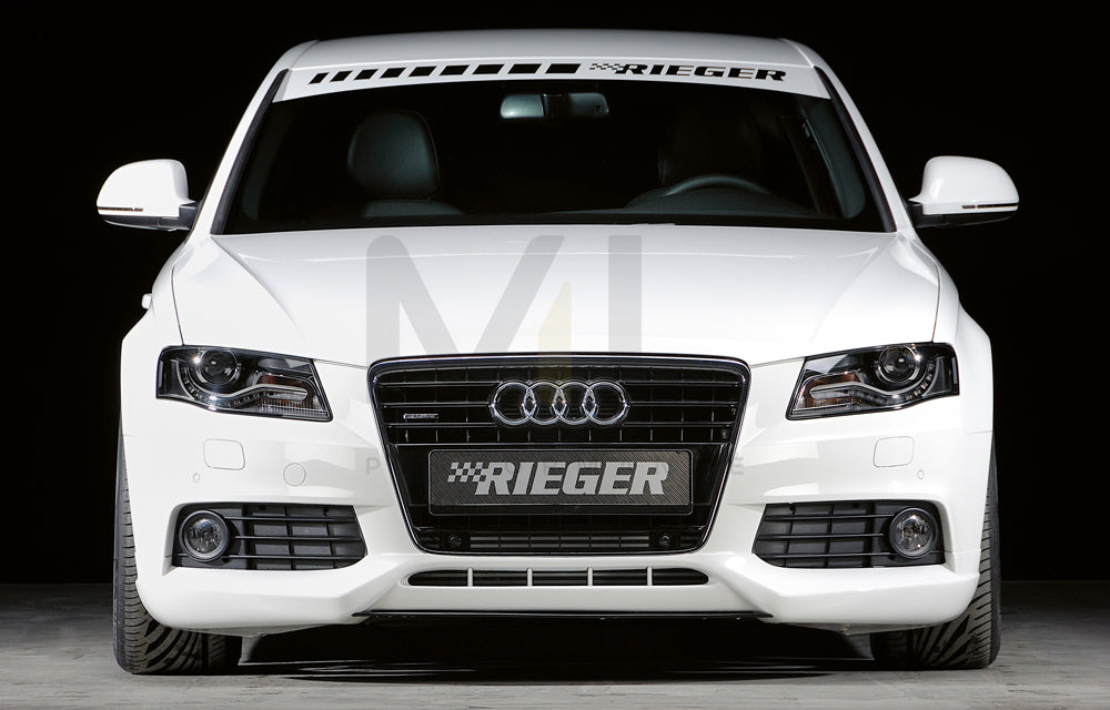 Rieger 00055501 Audi B8 B81 A4 Front Splitter 4 | ML Performance UK Car Parts