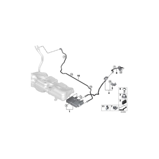 Genuine BMW 16117487446 F44 Breather Line (Inc. 228iX & M235iX) | ML Performance UK Car Parts
