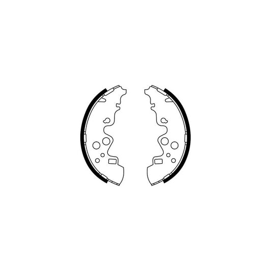 ABE C03051ABE Brake Shoe Set For Mazda E-Series Van (Sr2)