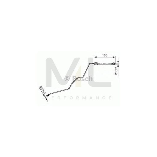 BOSCH 1 987 481 422 Brake Hose 660mm | ML Performance Car Parts