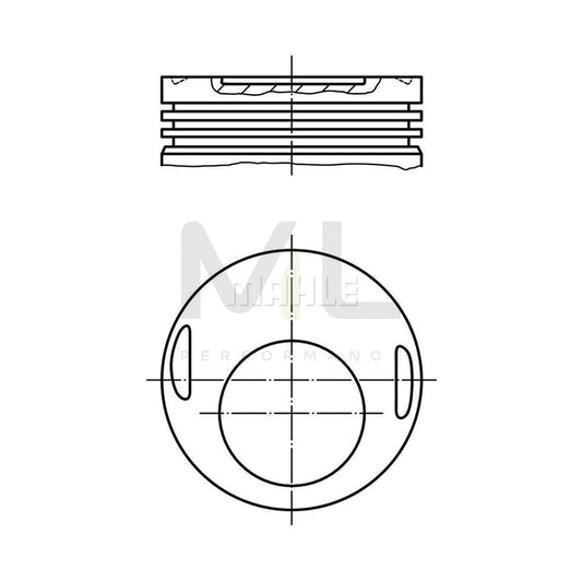 MAHLE ORIGINAL 002 15 10 Piston 89,0 mm, without cooling duct | ML Performance Car Parts