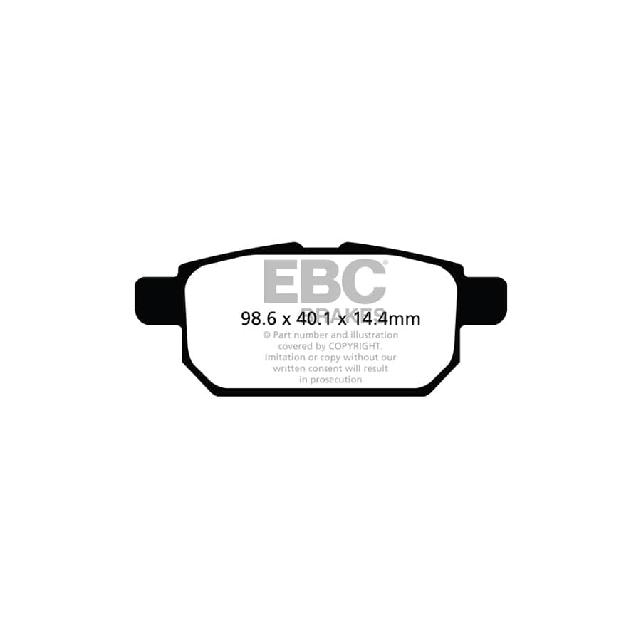EBC PD03KR992 Suzuki Swift Yellowstuff Rear Brake Pad & Plain Disc Kit 2 | ML Performance UK Car Parts