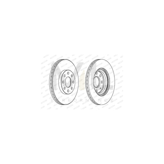 FERODO PREMIER Coat+ disc DDF1304C Brake Disc Vented, Coated, without bolts/screws | ML Performance Car Parts