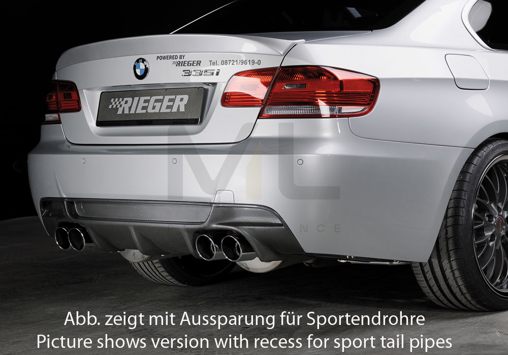 Rieger 00099859 BMW 3 Series E92 E93 Rear Diffuser 3 | ML Performance UK Car Parts