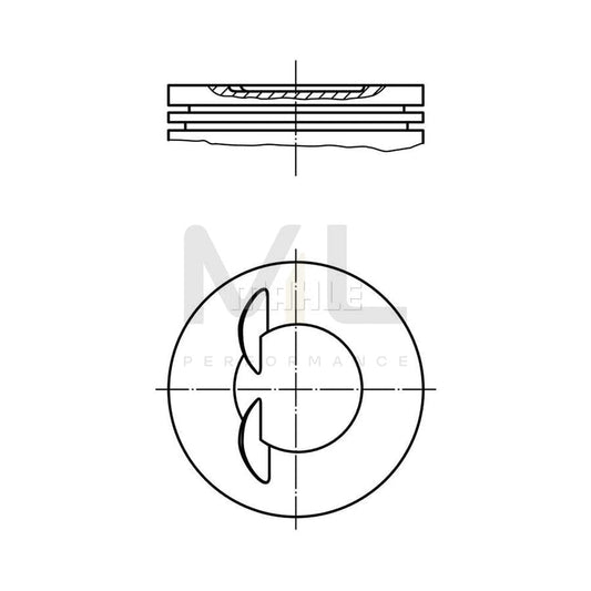 MAHLE ORIGINAL 011 70 01 Piston 82,1 mm | ML Performance Car Parts