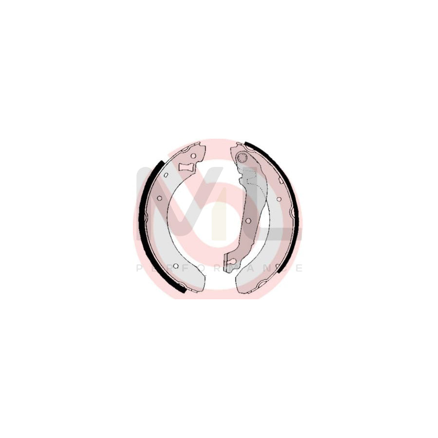 BREMBO S 24 509 Brake Shoe Set with handbrake lever | ML Performance Car Parts