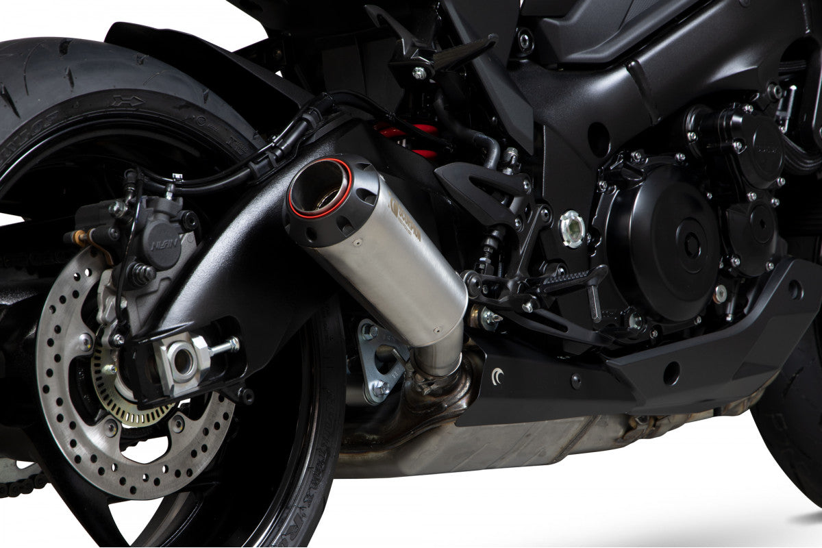 Scorpion PSI125SEO Suzuki GSX-S 1000 Katana Red Power Slip-On - Brushed Stainless Steel Sleeve | ML Performance UK UK