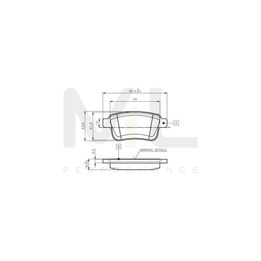 Bosch 0986Tb3063 Brake Pad Set Excl. Wear Warning Contact, With Bolts, With Accessories  | ML Performance Car Parts