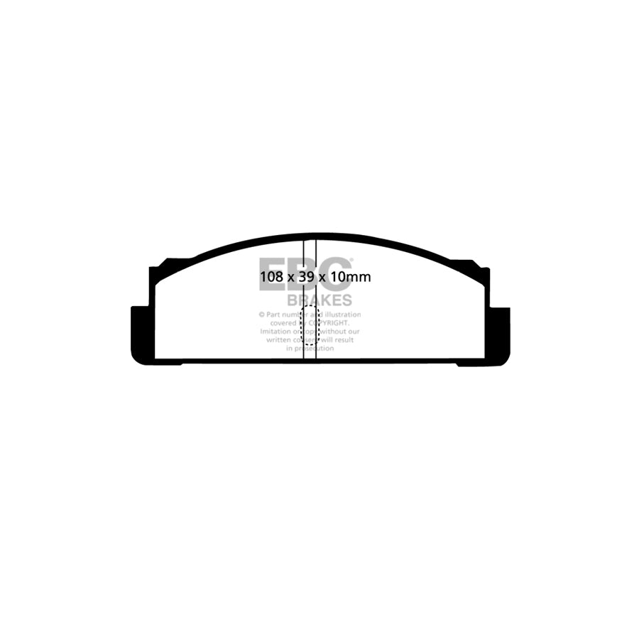 EBC DP4130R Fiat Lancia Seat Zastava Yellowstuff Rear Brake Pads - Bendix Caliper 2 | ML Performance UK Car Parts