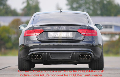 Rieger 00055414 Audi B8 B81 A5 Rear Diffuser 3 | ML Performance UK Car Parts