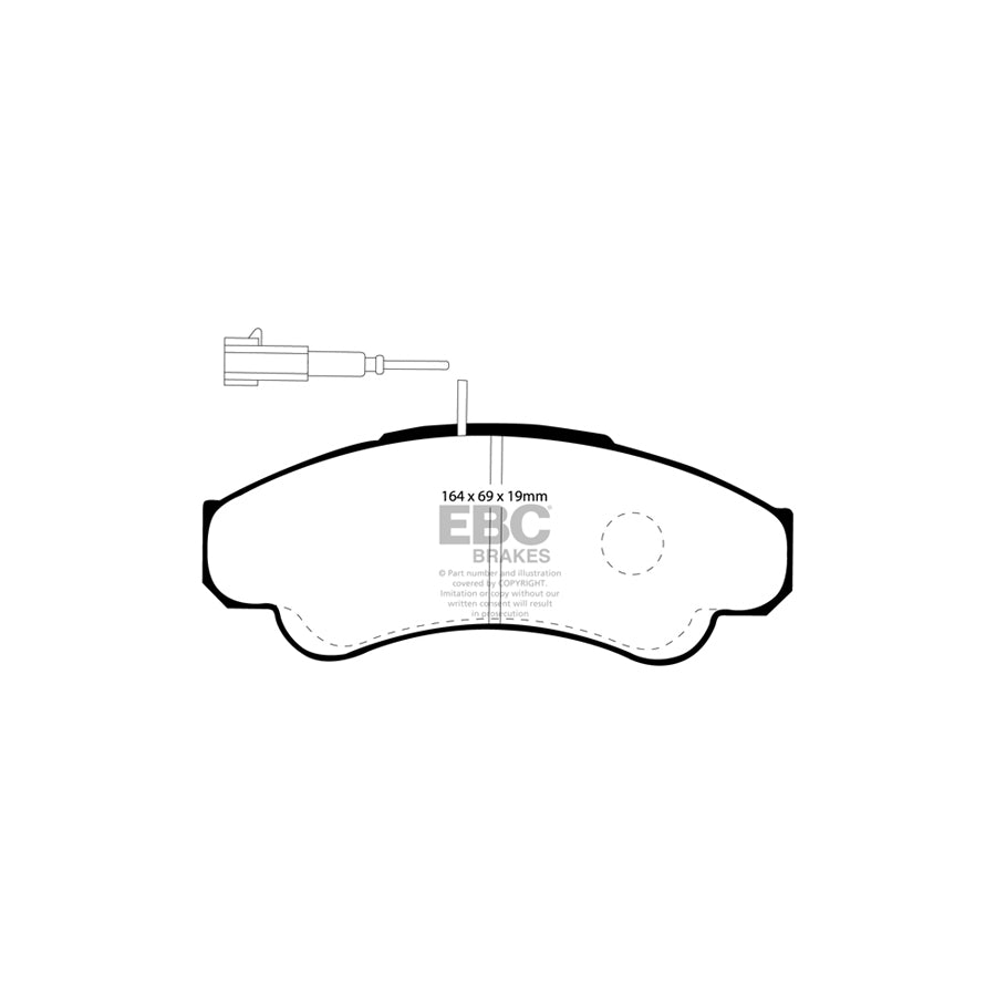 EBC DP1379 Citroen Fiat Peugeot Ultimax Front Brake Pads - Brembo Caliper 2 | ML Performance UK Car Parts