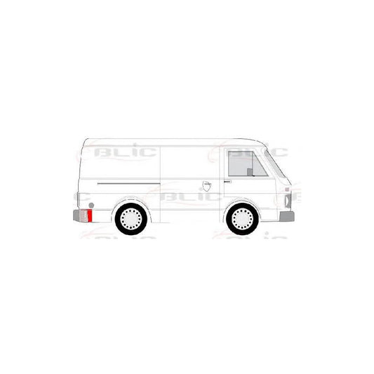 Blic 6504-03-9560702P Rear Panel For VW Lt
