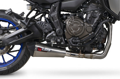 Scorpion RYA124SYSSEO Yamaha Tracer 7 Serket Taper Full System - Brushed Stainless Steel Sleeve | ML Performance UK UK