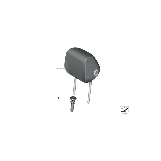 Genuine BMW 52107362621 F30 F34 F36 Headrest Leather SATTELBRAUN (Inc. 330dX, 318d & 330d) | ML Performance UK