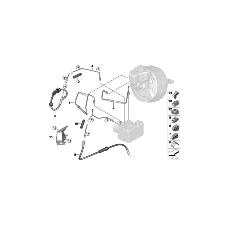 Genuine BMW 34521164653 G06 F93 RR1 Tubing Support (Inc. X5 M50iX, 620dX & Z4 M3.2) | ML Performance UK Car Parts