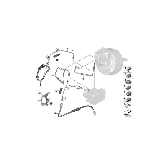 Genuine BMW 34521164653 G06 F93 RR1 Tubing Support (Inc. X5 M50iX, 620dX & Z4 M3.2) | ML Performance UK Car Parts