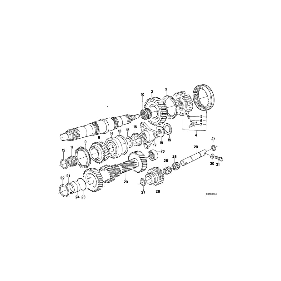 Genuine BMW 23231228041 E30 E28 E21 Synchronizer Ring (Inc. 320i, 520i & 318i) | ML Performance UK Car Parts