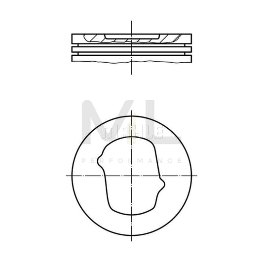 MAHLE ORIGINAL 014 24 00 Piston 93,04 mm | ML Performance Car Parts