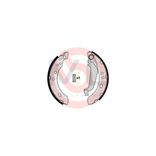 BREMBO S 56 507 Brake Shoe Set for NISSAN Micra II Hatchback (K11) with handbrake lever | ML Performance Car Parts