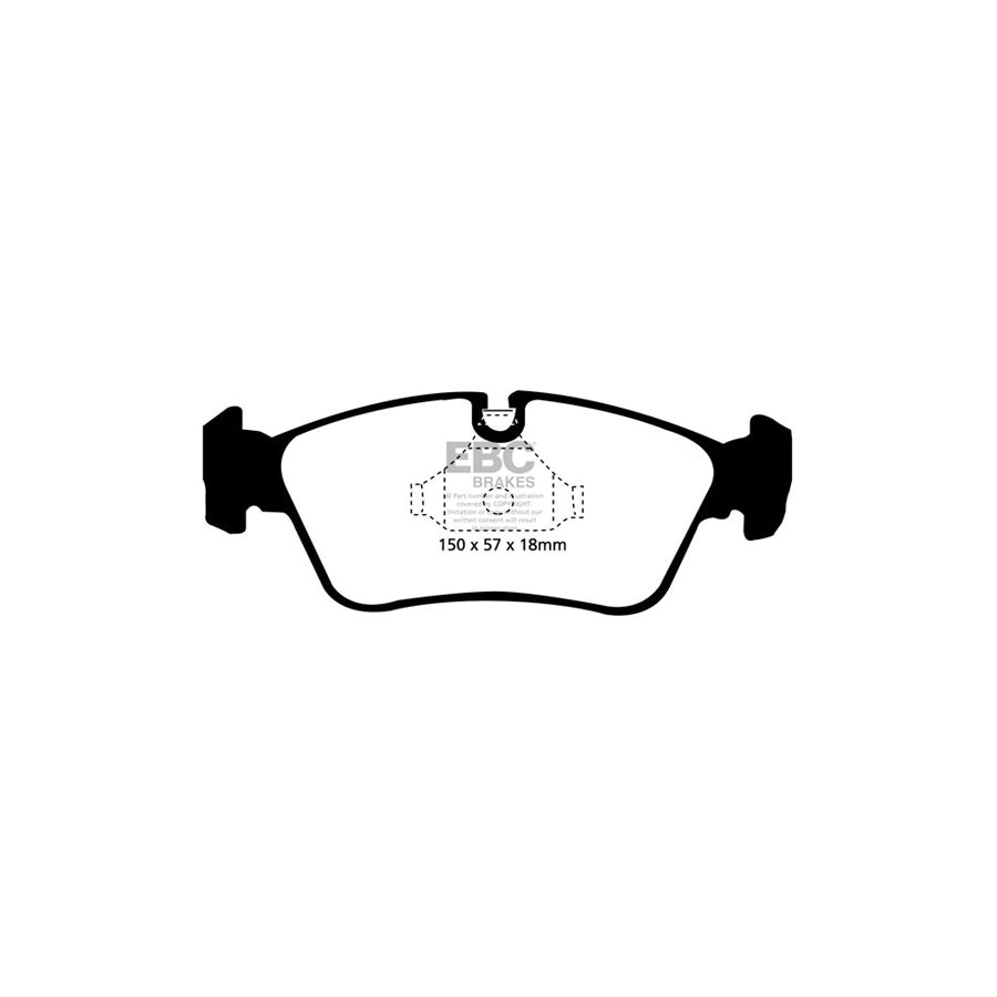 EBC DP31211C BMW Wiesmann Redstuff Front Brake Pads - ATE Caliper 2 | ML Performance UK Car Parts