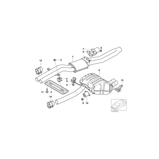 Genuine BMW 18207504194 E46 E85 Rubber Mounting (Inc. Z4 & 325ti) | ML Performance UK Car Parts