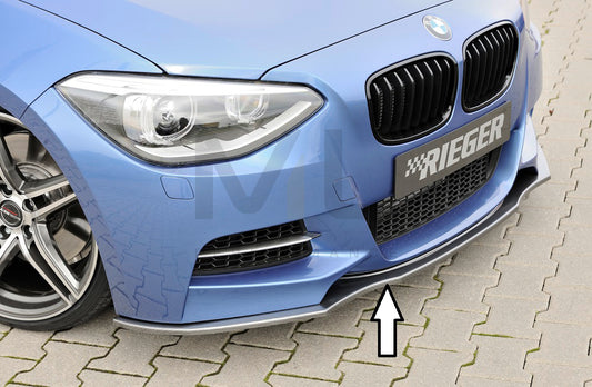 Rieger 00099231 BMW 1 Series F20 F21 Front Splitter 1 | ML Performance UK Car Parts